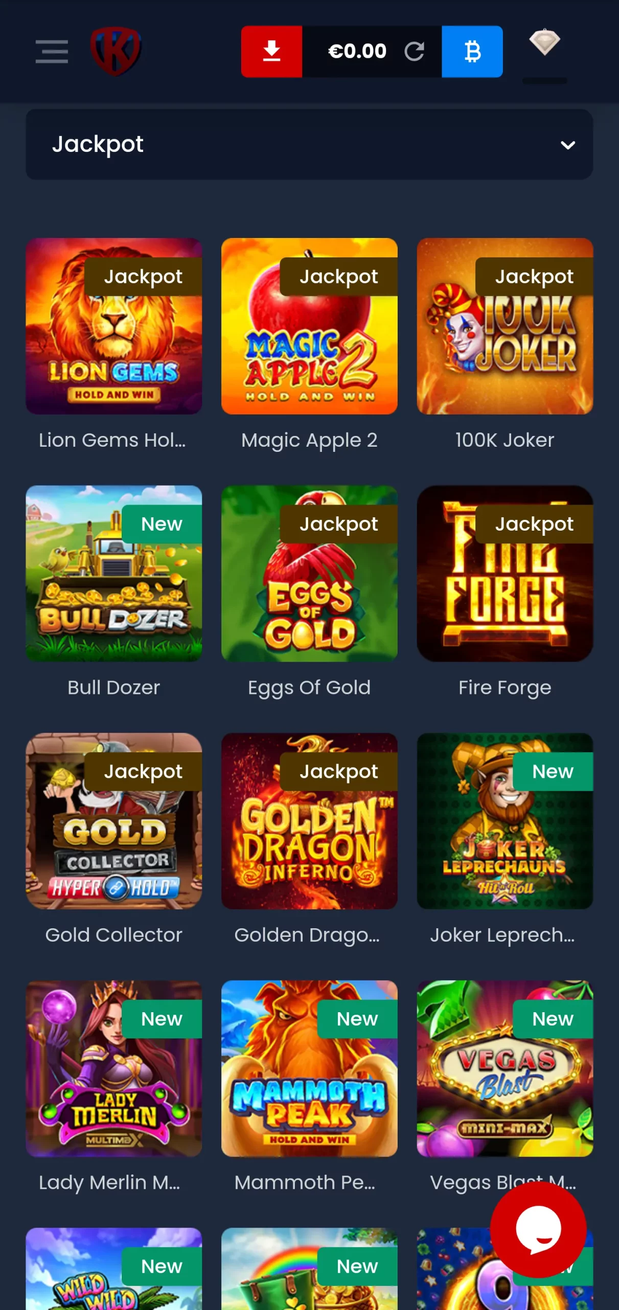 Kryptosino casino app screenshot 5