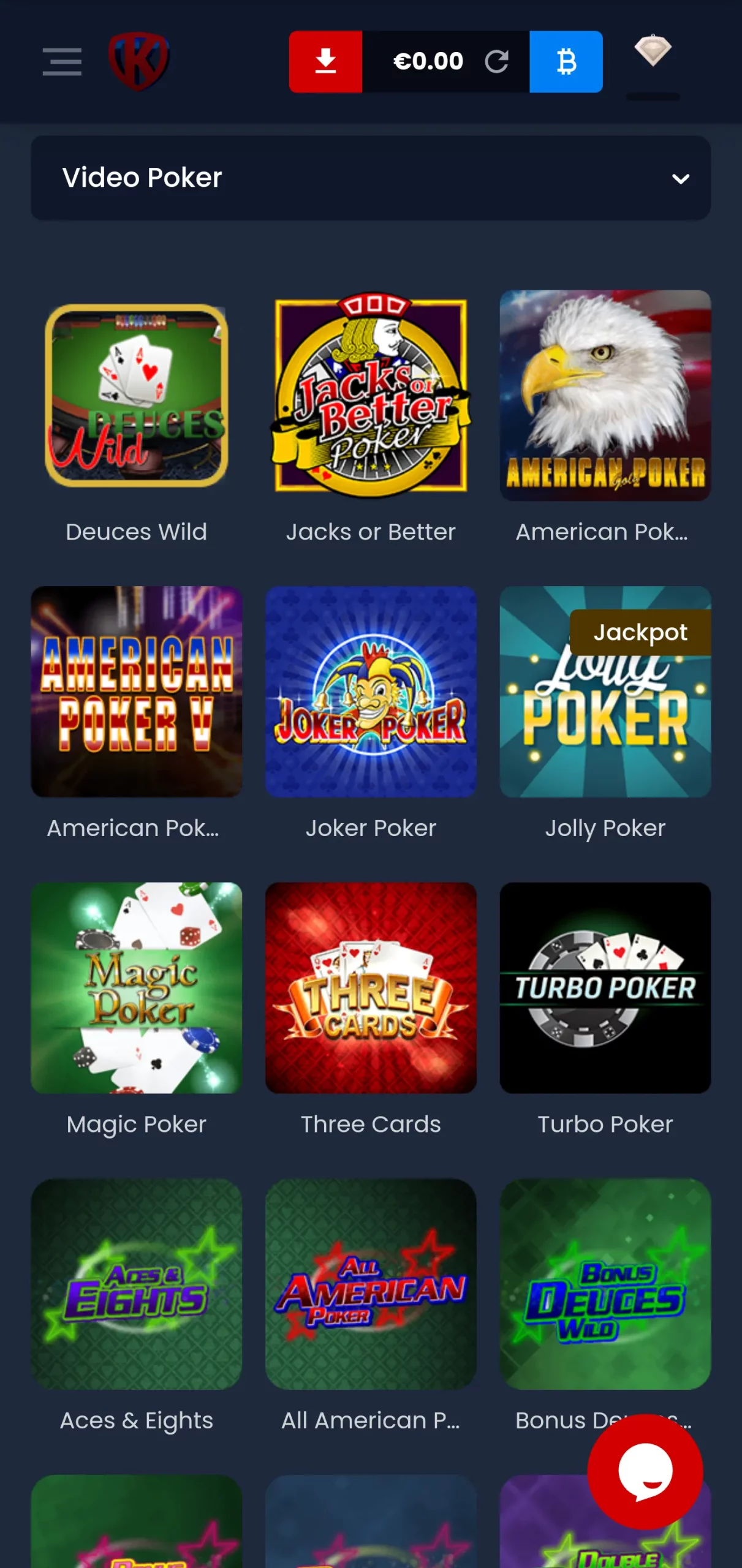 Kryptosino casino app screenshot 9