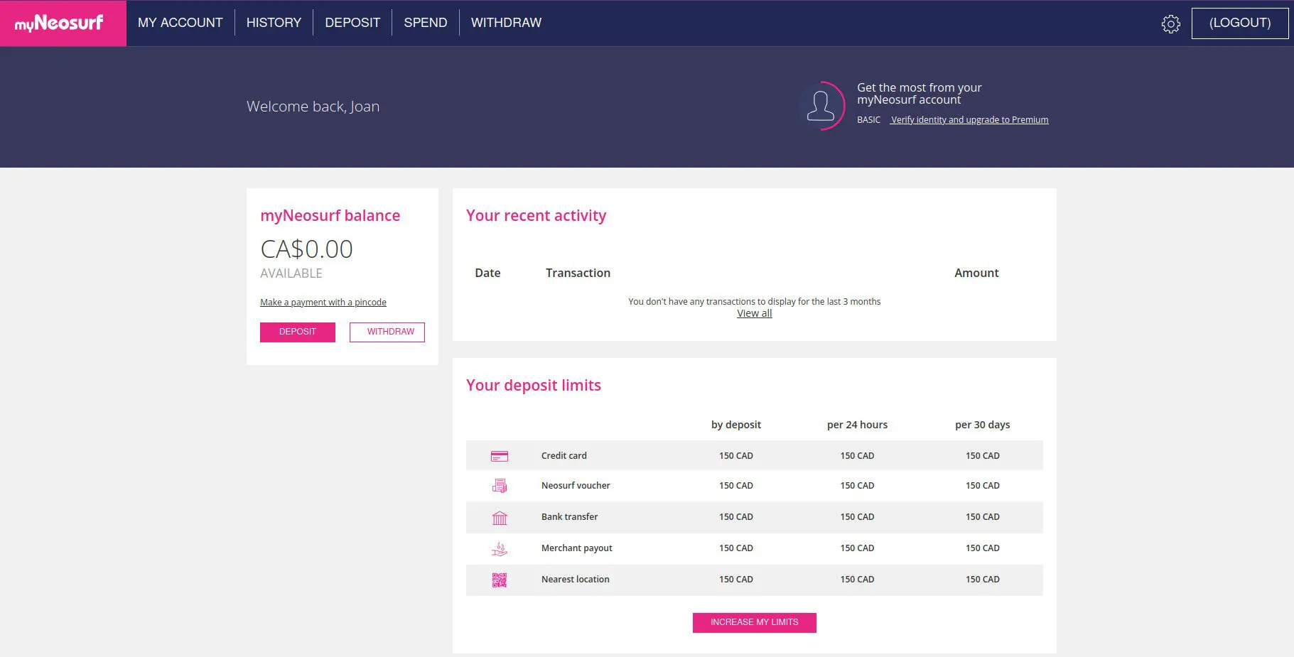 Neosurf Registration step 5