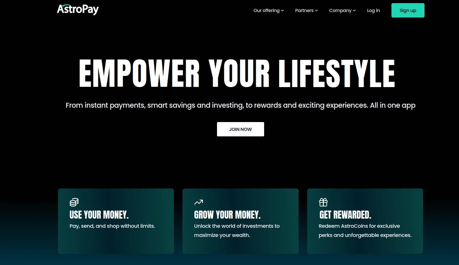 AstroPay Registration step 1