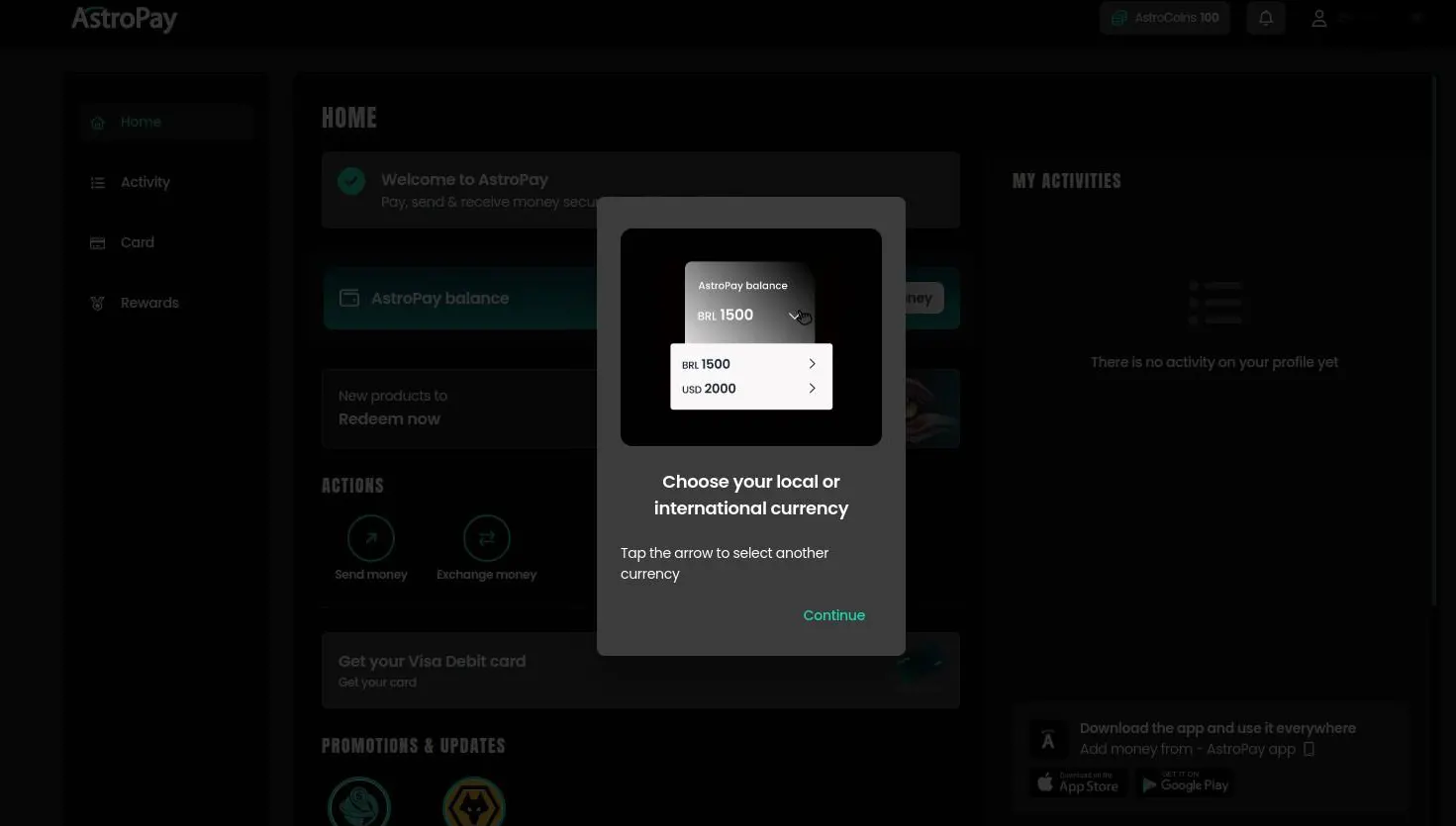 AstroPay Registration step 5